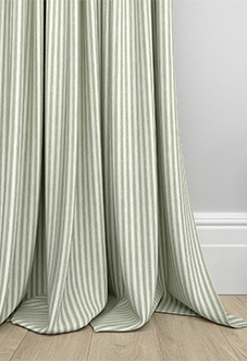 Emily Bond Oscar Stripe, Sage - Made to Measure Curtains